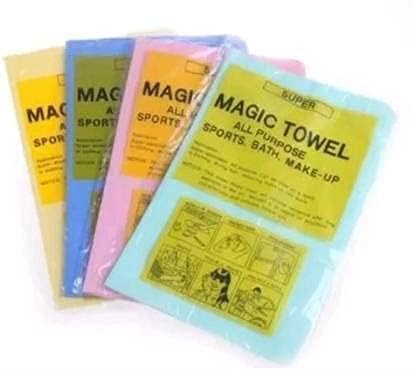 Magic Towels – Reusable, Super Absorbent Multipurpose Cloths for Kitchen, Glass, Bath, Sports & Makeup (25x35 cm, Pack of 4, Multicolor)