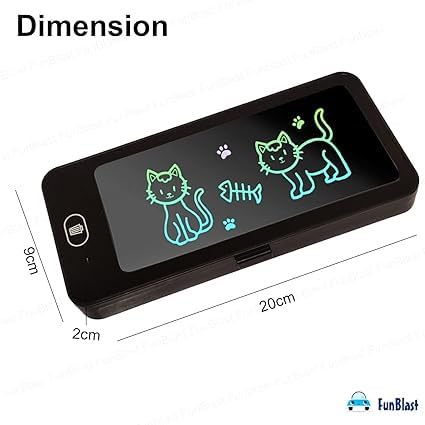 Writing Tablet Pencil Case for – 2 in 1 LCD Digital Slate for, E-Note Pad, Pencil Box for Kids, Doodle Writing Board for School Going Kids, Educational