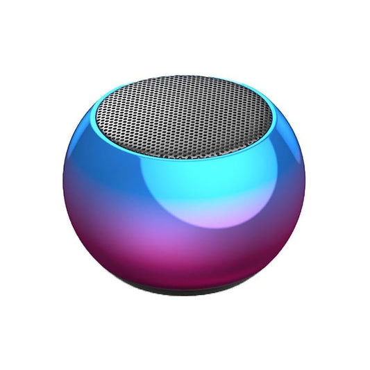 Mini Boost 4 Bluetooth Speaker 4D Mini Electroplating Round Steel Speaker - Multicolor (Pack of 1)