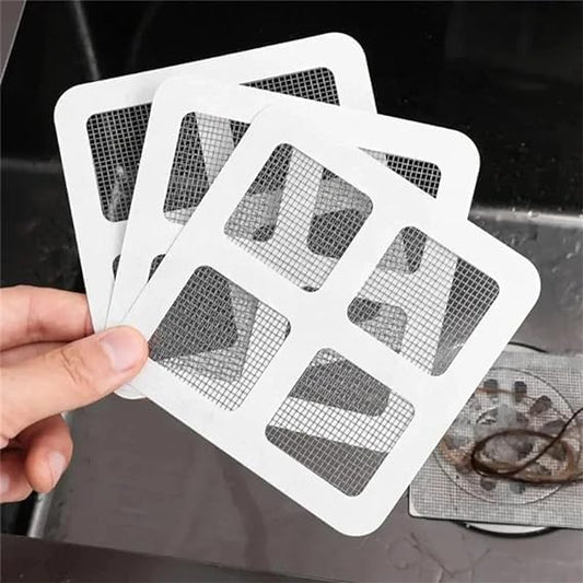 (10Pcs) Disposable Shower Cover Hair Catcher Shower Drain Mesh Stickers, Bathroom, Laundry, Bathtub, Kitchen Shower Drain Floor Sink Strainer Filter Mesh (5)