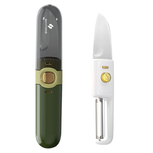 Pocket Knife, Kitchen Knife Peeler Portable Knife for Fruit 2 in 1 Knife and Peeler for Kitchen Travel Knife with case Stainless Steel Bled Pack of 1 (2 in 1)
