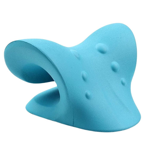 Neck and Shoulder Relaxer | Chiropractic Neck Support Pillow | Cervical Spine Alignment Traction Device for Pain Relief & Posture Correction (Rubber)