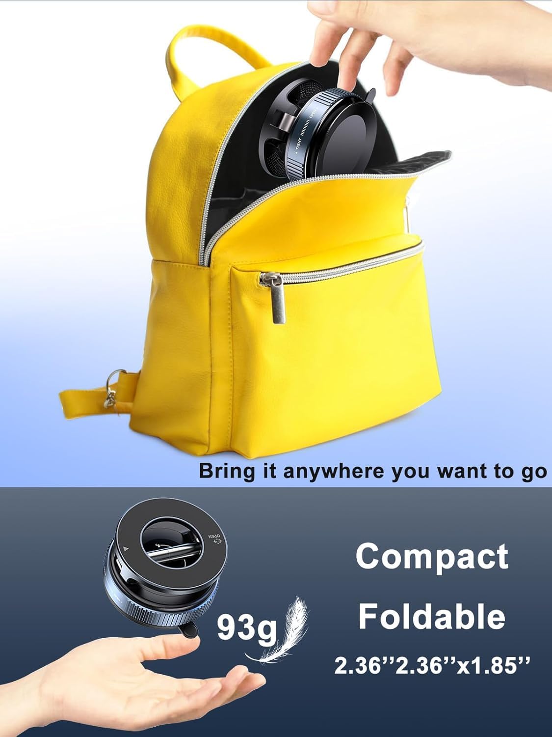 ZedGear 360° Magnetic Car Mobile Holder for Dashboard Vacuum Suction Phone Holder Mount Hand Free Magnetic Cell Phone Stand with Strong Grip Shockproof Suction Cup for Car Gym Office Table - Black