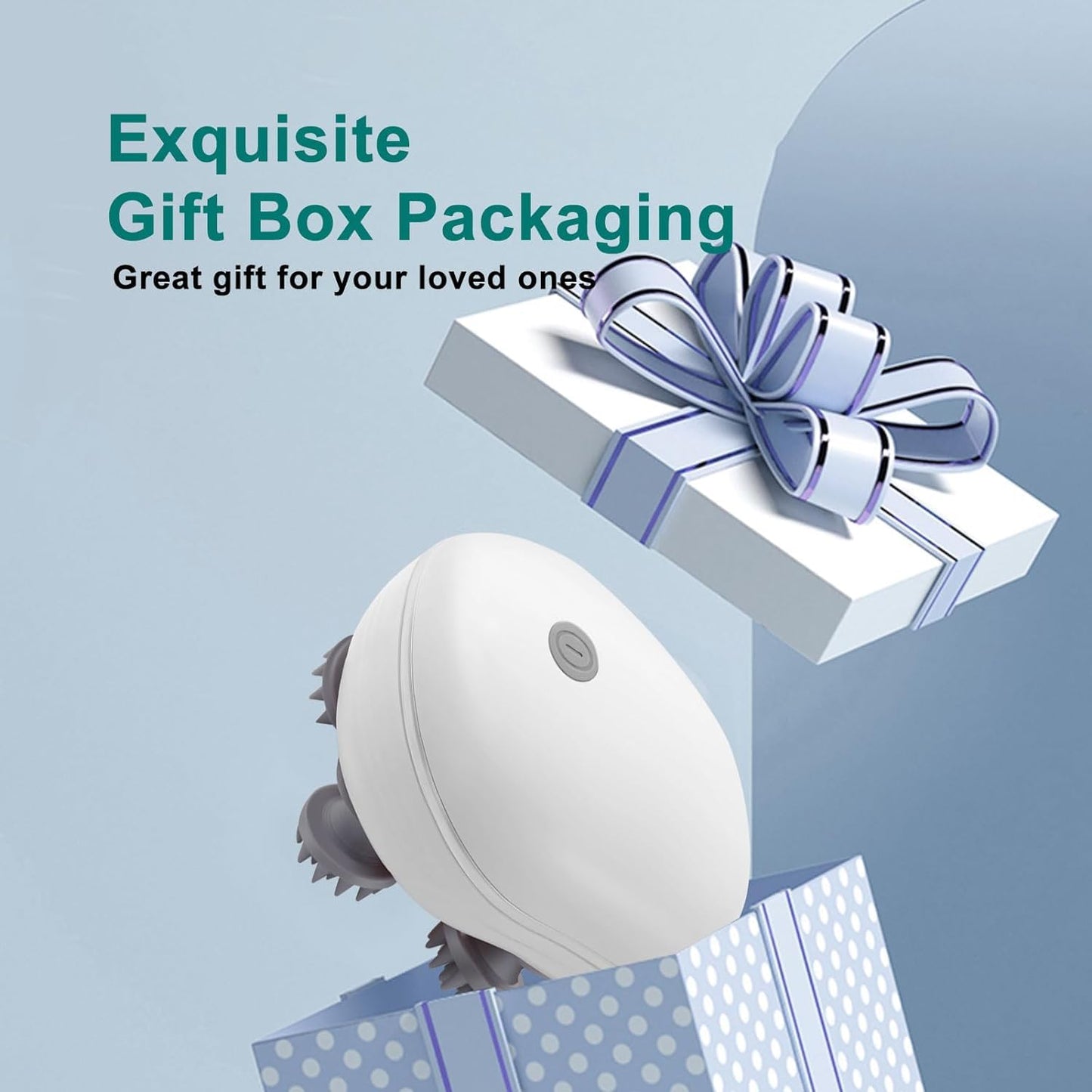 Electric Head,Scalp Massager | Advance Red Light Therapy for Boost Growth Fall Control Therapy | 3 Speed Mode Handheld,Portable,Scalp Scratcher Body Massage for Growth,Deep Clean & Stress Relaxation