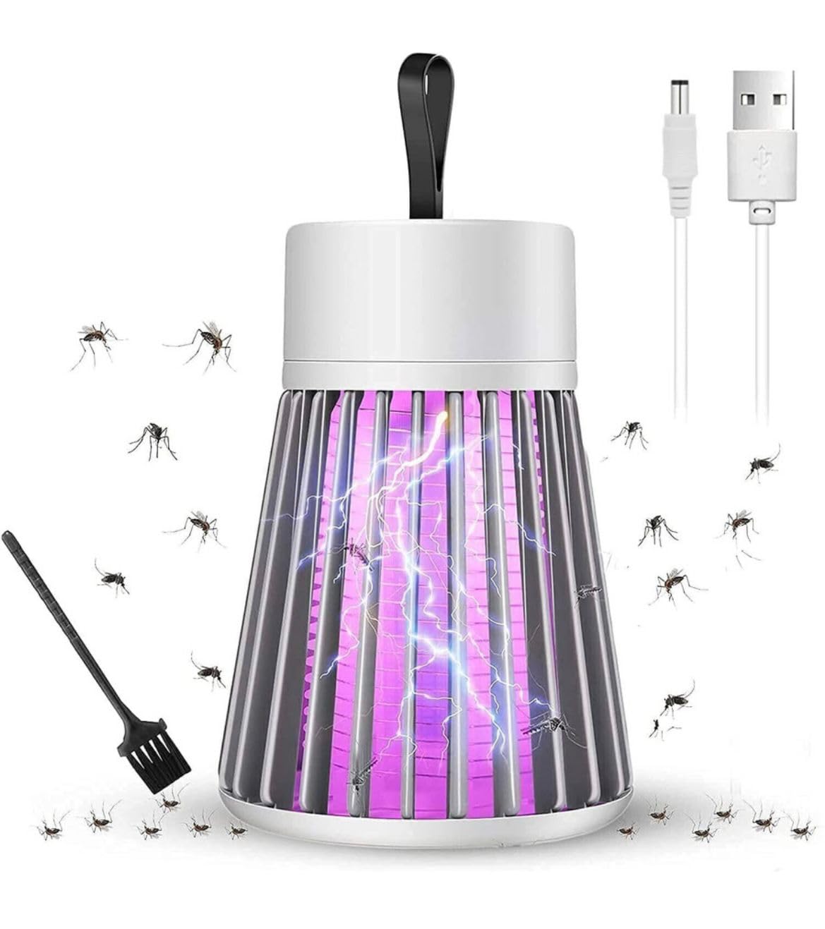 Eco-Friendly LED Mosquito Killer Machine ? USB-Powered Indoor Bug Zapper for Home ? Chemical-Free Insect Trap Safe for Kids & Pets ? Easy to Clean, Compact Design (Mosquito LAMP)