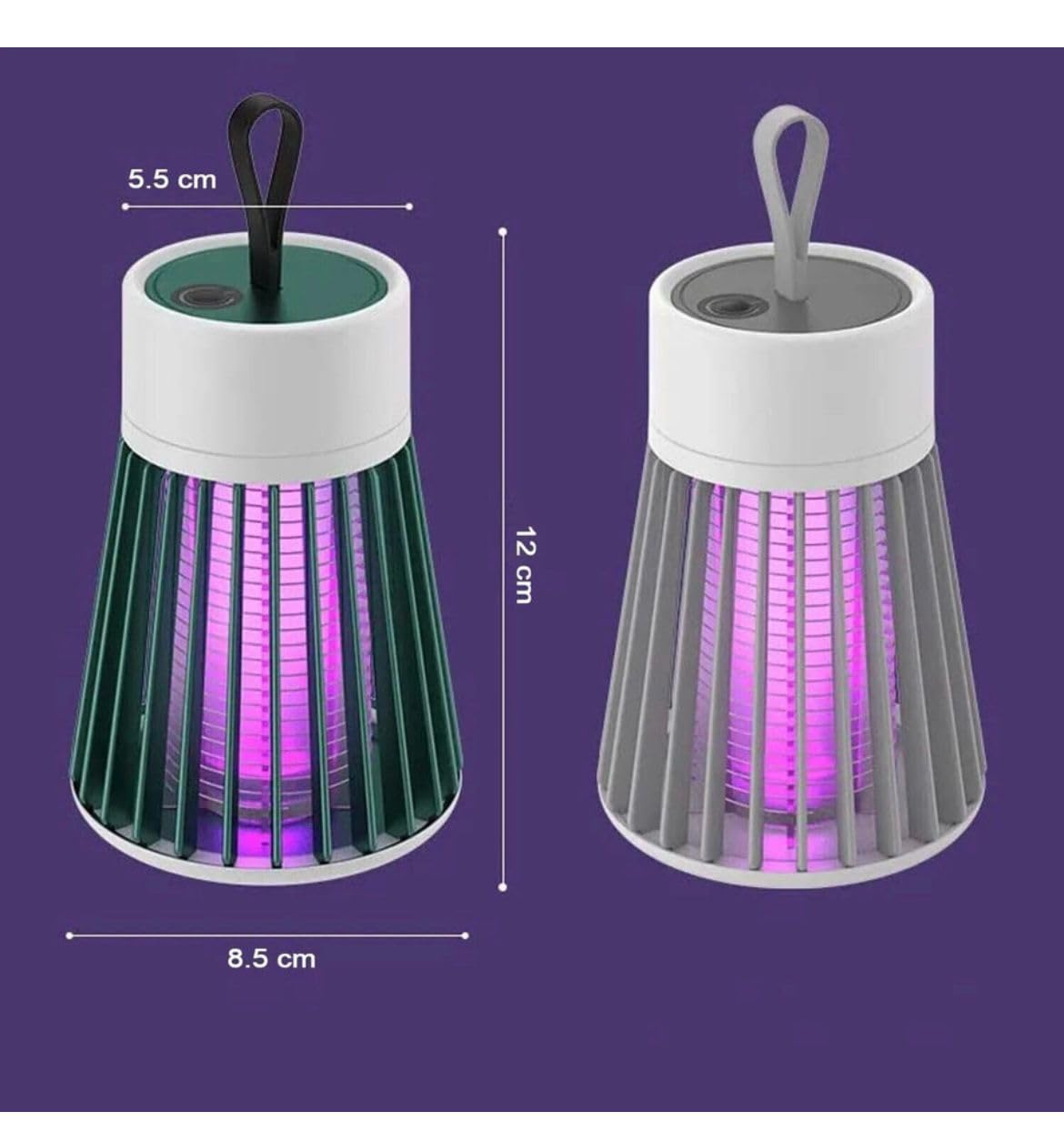 Eco-Friendly LED Mosquito Killer Machine ? USB-Powered Indoor Bug Zapper for Home ? Chemical-Free Insect Trap Safe for Kids & Pets ? Easy to Clean, Compact Design (Mosquito LAMP)