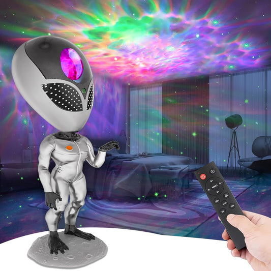 Star Projector, Aliens Galaxy Projector for Bedroom, Starry Nebula LED Lamp with Timer and Remote, Aliensun Night Light Kids Adults Gaming Room, Home Theater Room Decor, (005)