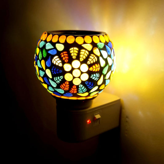 SOCIAL Animal Ceramic Aroma Camphor Diffuser Burner/Kapoor dani Electrical Camphor | Kapoor Dani Night Lamp Essential Oil Camphor Burner for Fragrance with Switch On/Off Button for Heating (Multi-01)