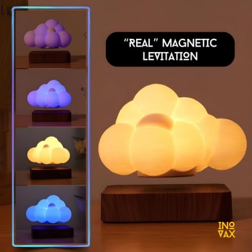 || Floating Cloud Lamp Magnetic Levitating Lamp 360 Degree Automatic Rotating with 3 Modes Lighting for Office, Bedroom, Home Decor etc.