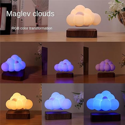 || Floating Cloud Lamp Magnetic Levitating Lamp 360 Degree Automatic Rotating with 3 Modes Lighting for Office, Bedroom, Home Decor etc.