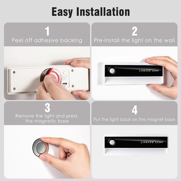 || 3Pcs Linkage Sensor Night Light Wireless Human
