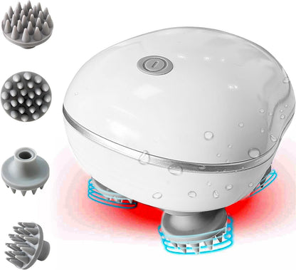Electric Head,Scalp Massager | Advance Red Light Therapy for Boost Growth Fall Control Therapy | 3 Speed Mode Handheld,Portable,Scalp Scratcher Body Massage for Growth,Deep Clean & Stress Relaxation