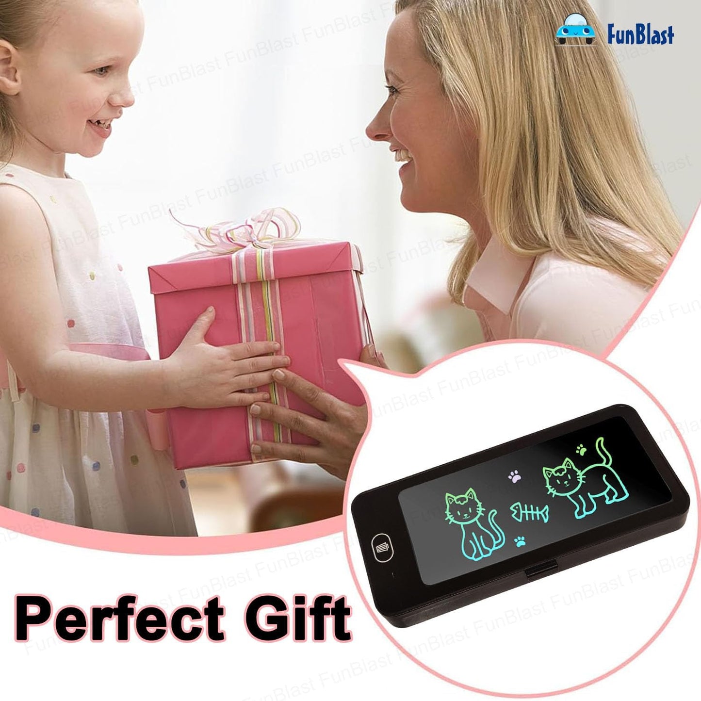 Writing Tablet Pencil Case for – 2 in 1 LCD Digital Slate for, E-Note Pad, Pencil Box for Kids, Doodle Writing Board for School Going Kids, Educational