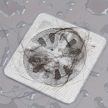 (10Pcs) Disposable Shower Cover Hair Catcher Shower Drain Mesh Stickers, Bathroom, Laundry, Bathtub, Kitchen Shower Drain Floor Sink Strainer Filter Mesh (5)