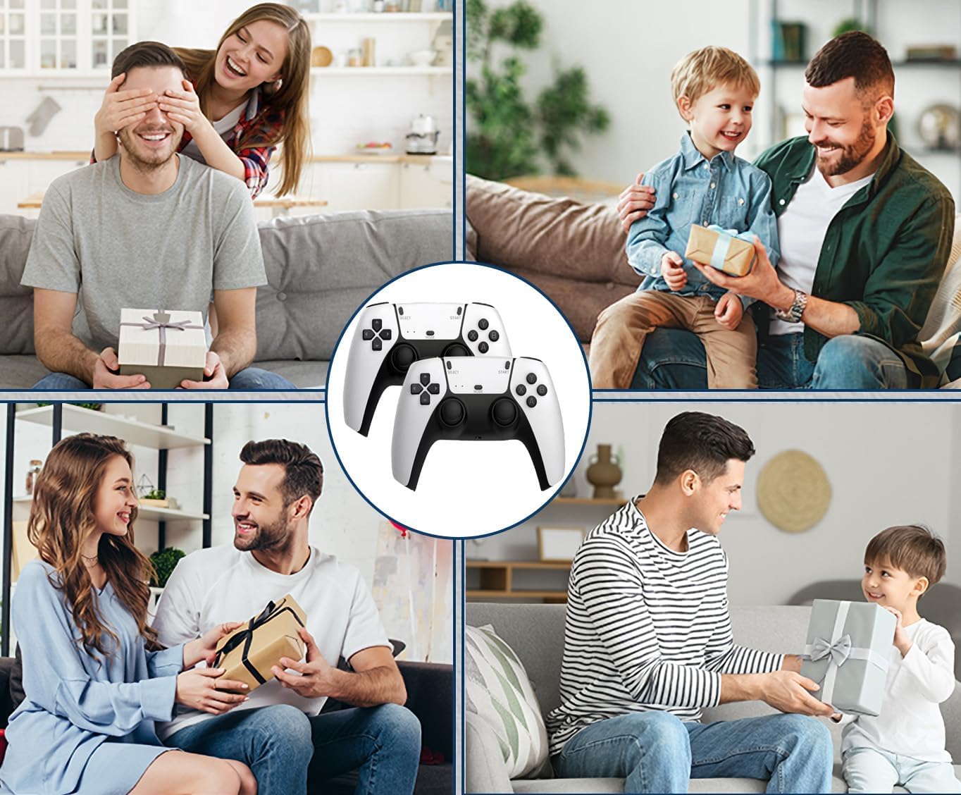 2.4G Wireless Game Stick New Wireless Console Retro Video Game for TV- 4K Ultra HD | Video Game | Gaming Console | Retro Game Stick | 20000 Plus Games | 23 Emulators | Dual-Player Setup |