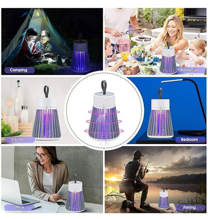 Eco-Friendly LED Mosquito Killer Machine ? USB-Powered Indoor Bug Zapper for Home ? Chemical-Free Insect Trap Safe for Kids & Pets ? Easy to Clean, Compact Design (Mosquito LAMP)
